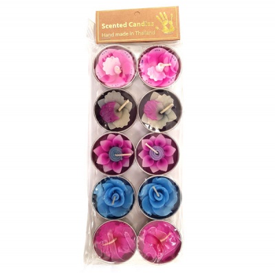 Fair Trade Orchid/Flower Candles